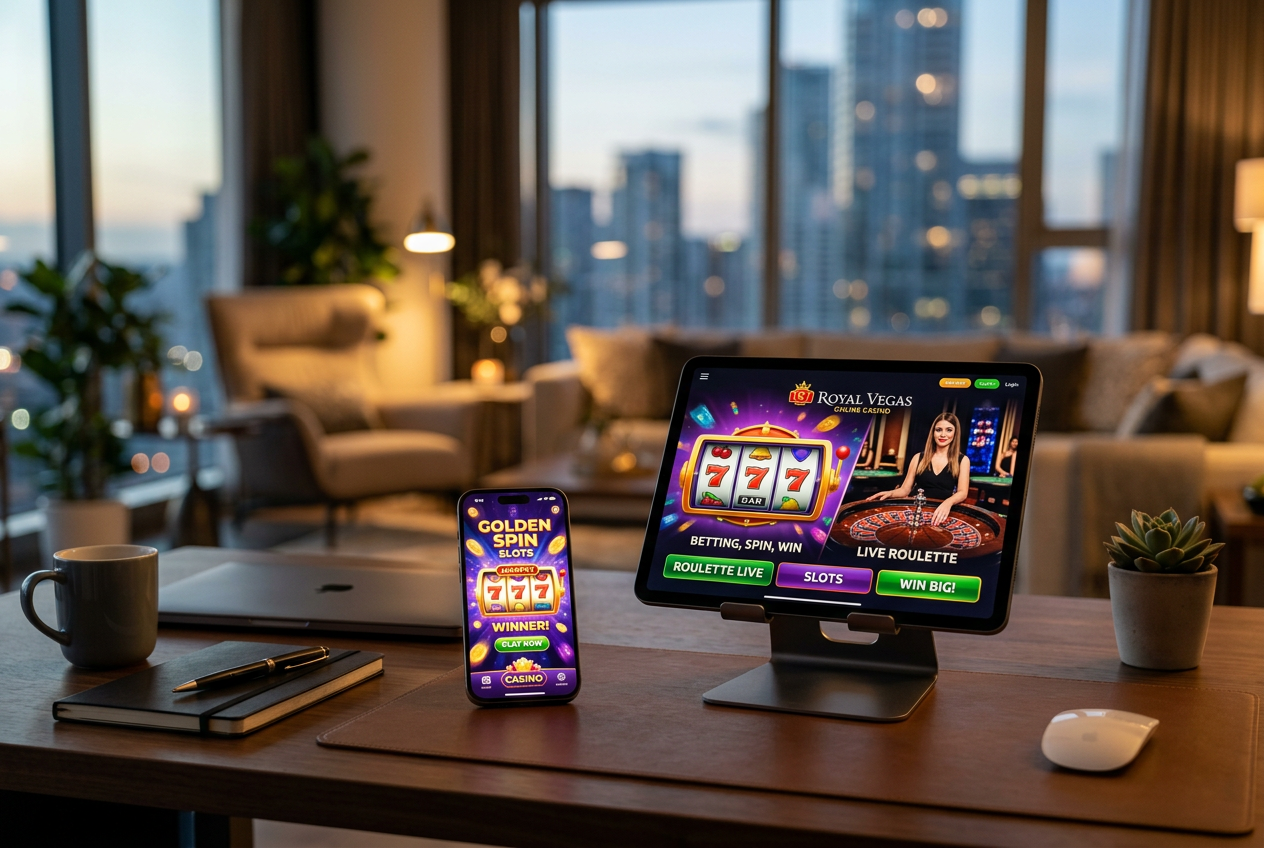 High-end digital interface of a modern European online casino.